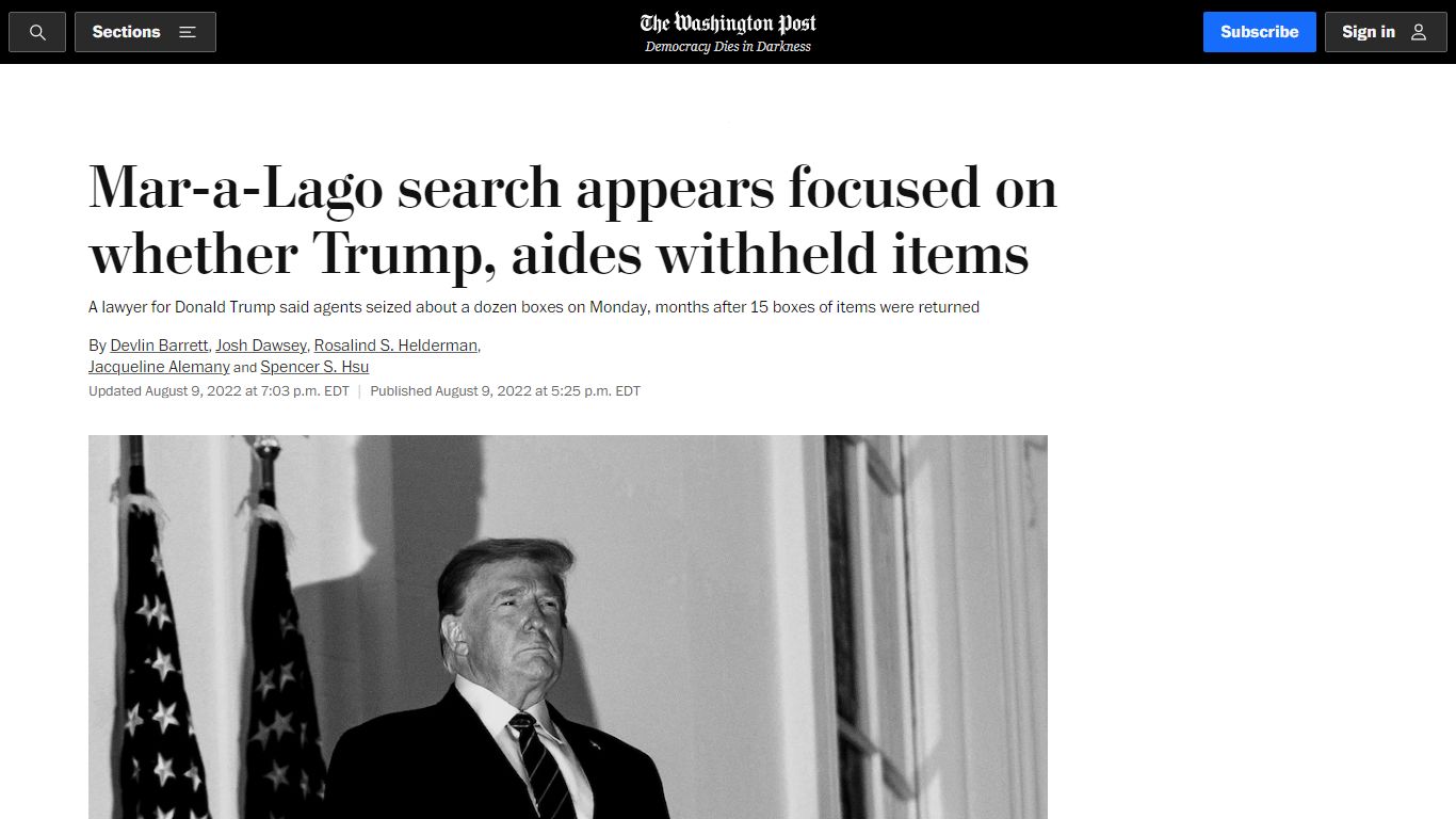 FBI search of Mar-a-Lago helps show how probe of Trump documents has ...